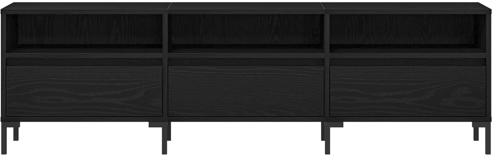 TV staliukas Televizoriaus spintelė 150 x 30 x 44,5 cm Juodas ąžuolas