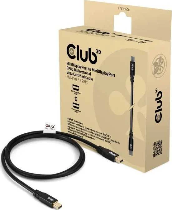 Club 3D MiniDP 2.1 laidas su pakuote