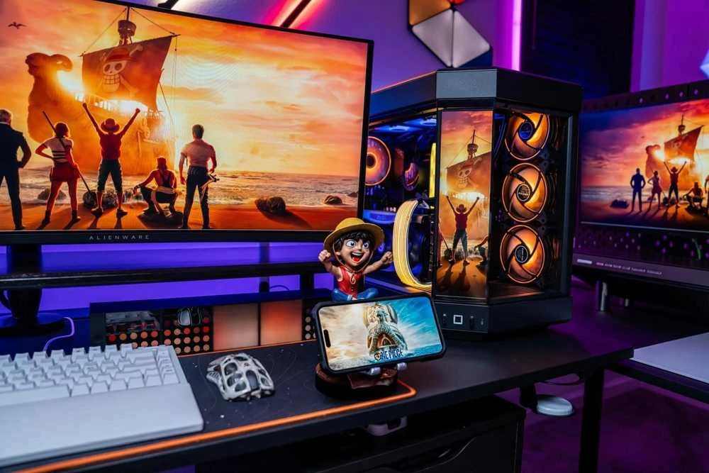 Exquisite Gaming Išskirtinis žaidimų „One Piece“ „Netflix“: Luffy Cable Guy stovai