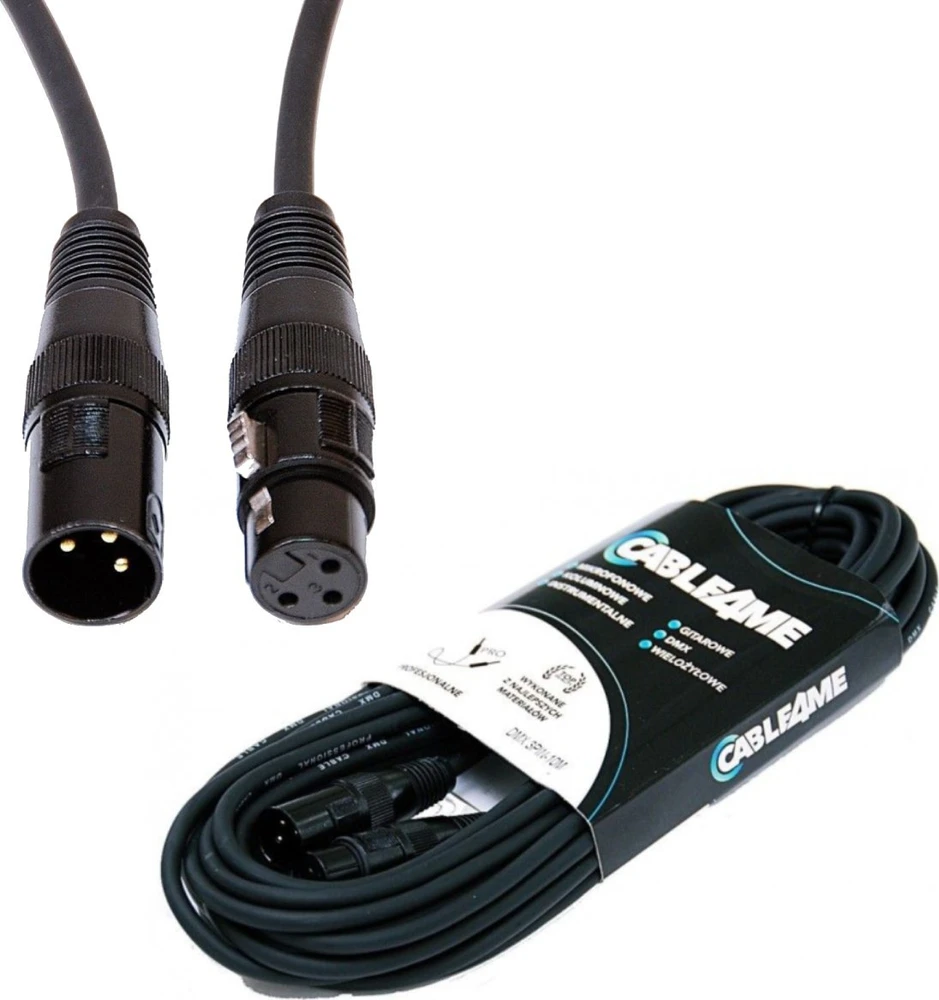 CABLE4ME DMX 3-pin laidas su XLR jungtimis