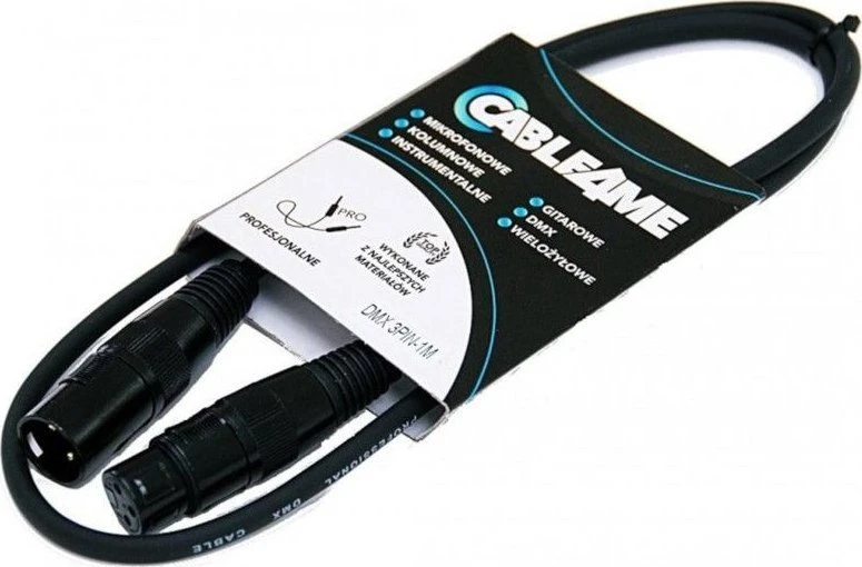 CABLE4ME DMX 3Pin kabelis apšvietimui 1m