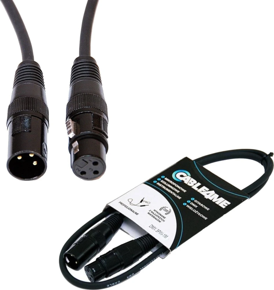 CABLE4ME DMX 3Pin kabelis su jungtimis