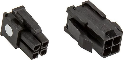 CableMod Connector Pack – 4-Pin ATX12V – juodos spalvos