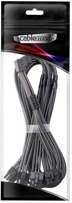 „CableMod C-Series Pro“ tiltelinis jungiamasis kabelis – A variantas, 90°, 16 kontaktų į 4 kontaktų 8 kontaktų PCIe, anglies pluošto