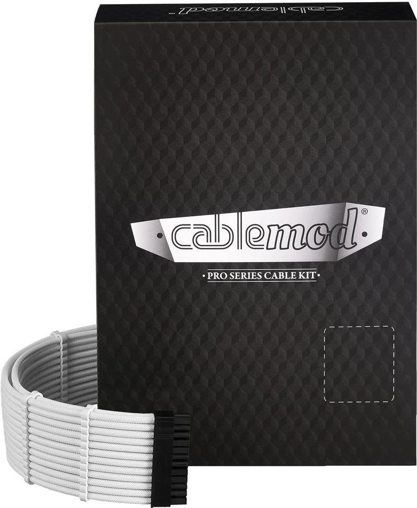 CableMod C-Series Pro ModMesh Cableset for Corsair RMi, RMx ir RM PSU – baltos spalvos