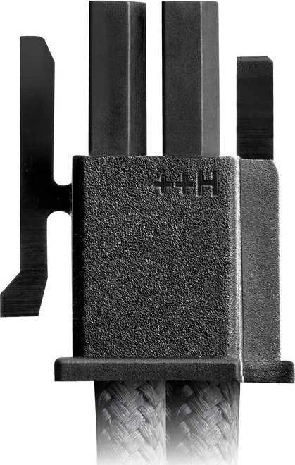 CableMod C-Series Pro ModMesh Sleeved 12V-2×6 12VHPWR Dual StealthSense Cable Kit for Corsair RMi, RMx (Juodas Label) – juodos spalvos/baltos spalvos