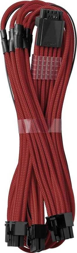 CableMod C-Series PRO ModMesh 12VHPWR to 3x PCI-e Cable for Corsair – 60cm, raudonos spalvos