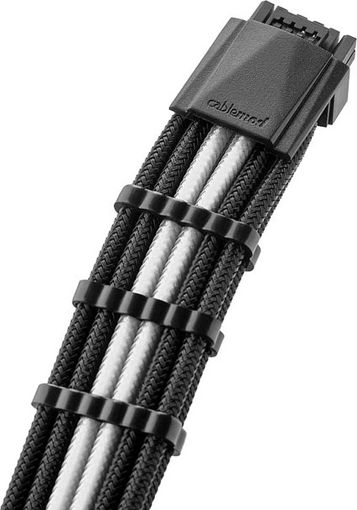 CableMod PRO ModMesh 12VHPWR Cable Extension Kit – juodos spalvos/baltos spalvos
