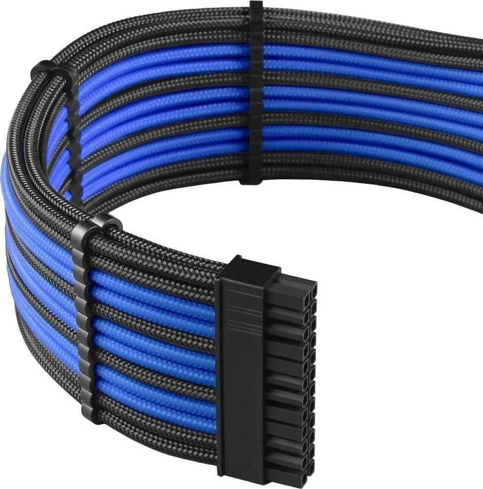 CableMod PRO ModMesh 12VHPWR Cable Extension Kit – juodos spalvos/mėlynos spalvos