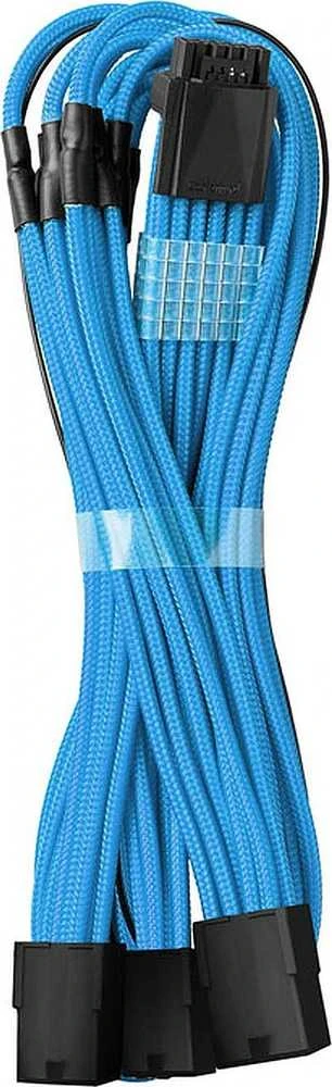 CableMod PRO ModMesh 12VHPWR to 3x PCI-e Cable – 45cm, mėlynos spalvos