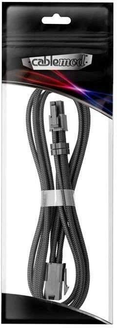 CableMod Pro ModMesh 4-pin ATX Extension, 45cm – juodos spalvos