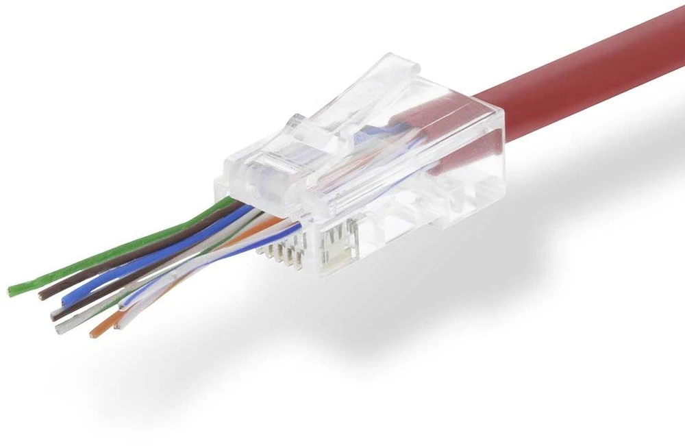 Nedis Kištukas RJ45 (8P8C) Pass Through CAT5 UTP daugiagysliam kabeliui (10 vnt)