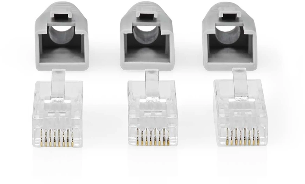 Nedis Kištukas RJ45 (8P8C) Pass Through CAT6 UTP kabeliui (10 vnt)