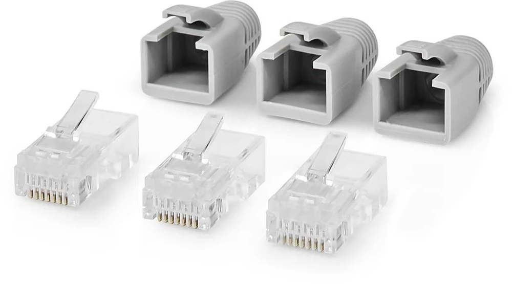 Nedis Kištukas RJ45 (8P8C) Pass Through CAT6 UTP kabeliui (10 vnt)
