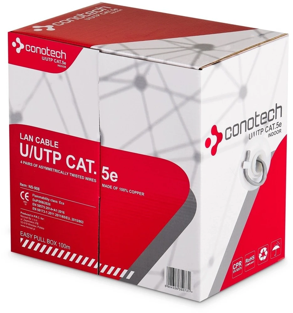 Jungtis UTP/K5/100M/CON 100 m CONOTECH