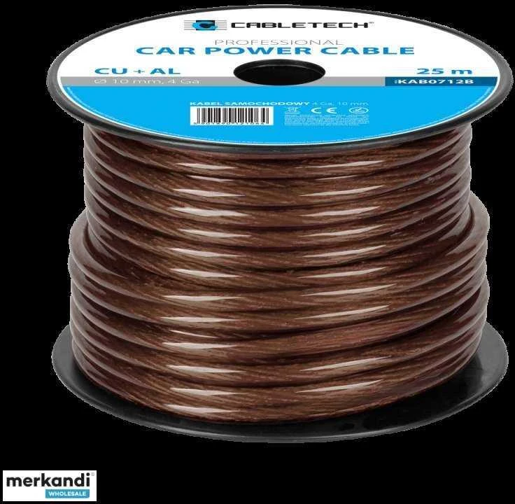 Cabletech 4Ga OD10mm CU+AL automobilinis kabelis