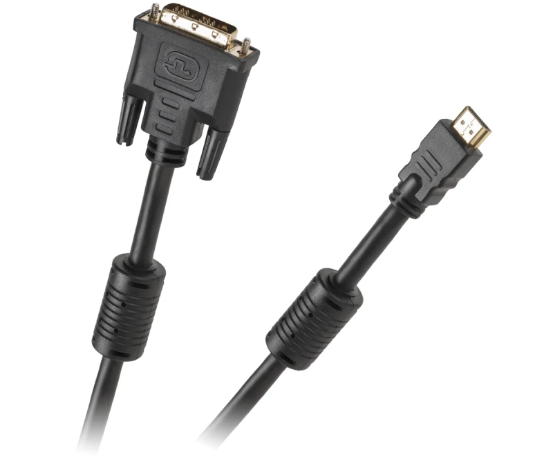 DVI-HDMI kabelis su feritiniais filtrais