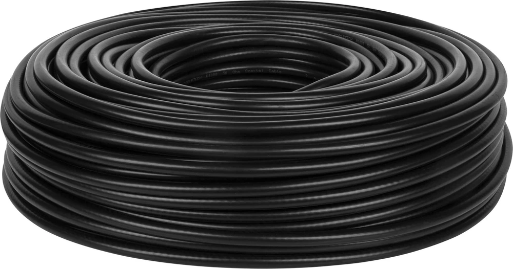 Cabletech H1000 koaksialinis kabelis, 100 m, juodas