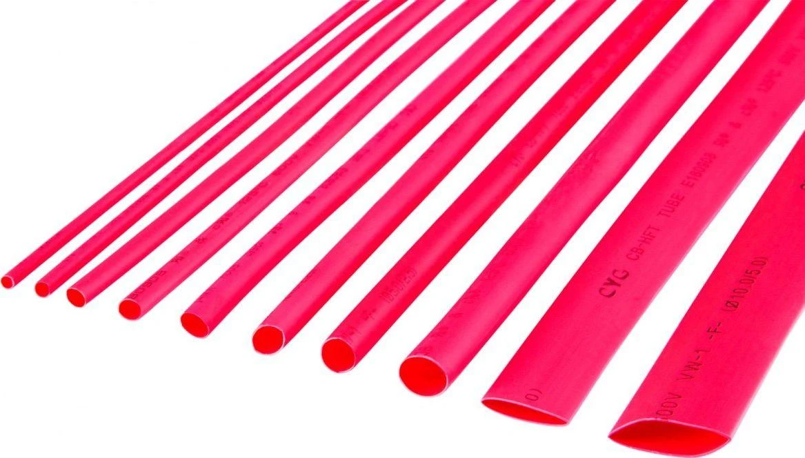 Cabletech Termiškai susitraukiantis vamzdelis 10.0 mm-1 m raudonas Rebel