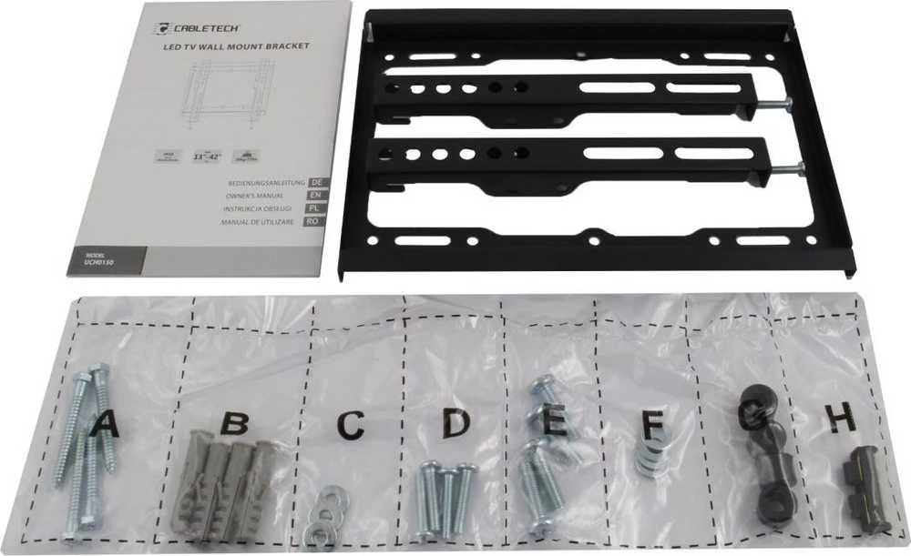 Cabletech Laikiklis sieninis fiksuotas TV 23-42" (maks. 40kg)