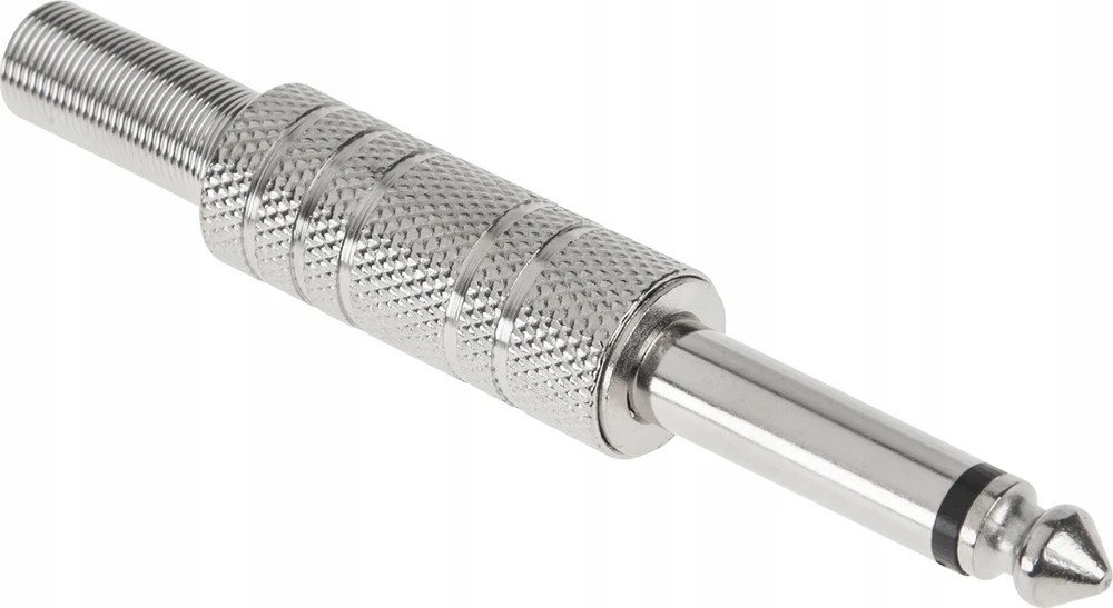 Wtyk Cabletech 6,3 mm mono metalinis lizdas