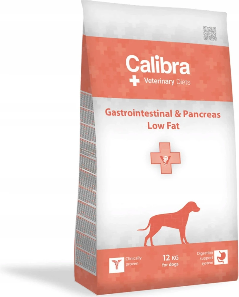 CALIBRA VD Dog Gastrointestinal&Pancreas Low Fat – sausas Maistas šunims – 12kg