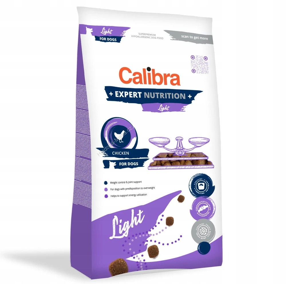 Šunų Maistas - CALIBRA Dog Expert Nutrition Light Dry 2kg Vištienos Skonio