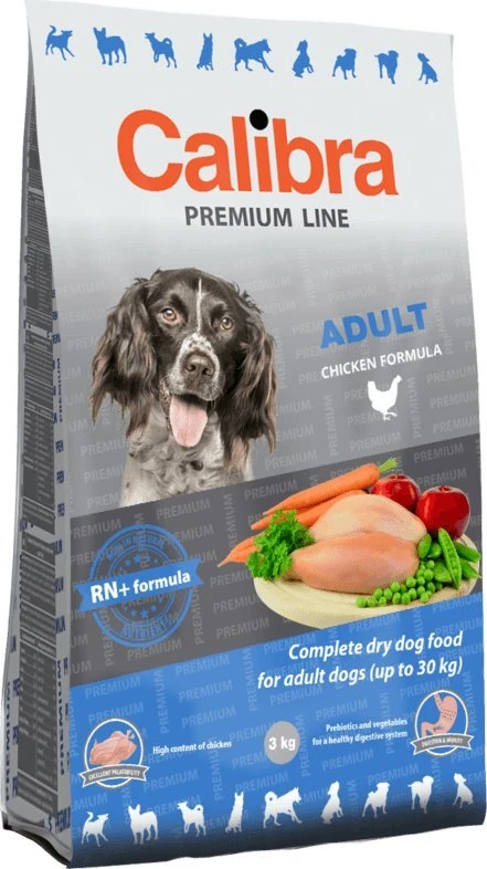 CALIBRA Premium Line Adult vištiena - sausas šunų ėdalas - 12 kg