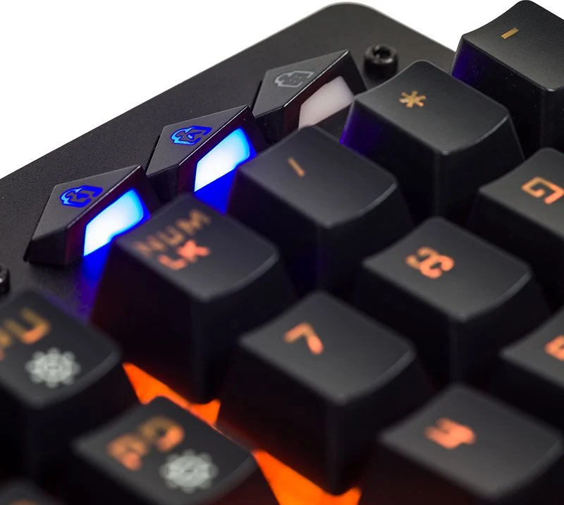 Klaviatūra žaidimams California Access Iguana CA-1413HQ su laidu membranowo-mechaninė su pašvietimu juoda