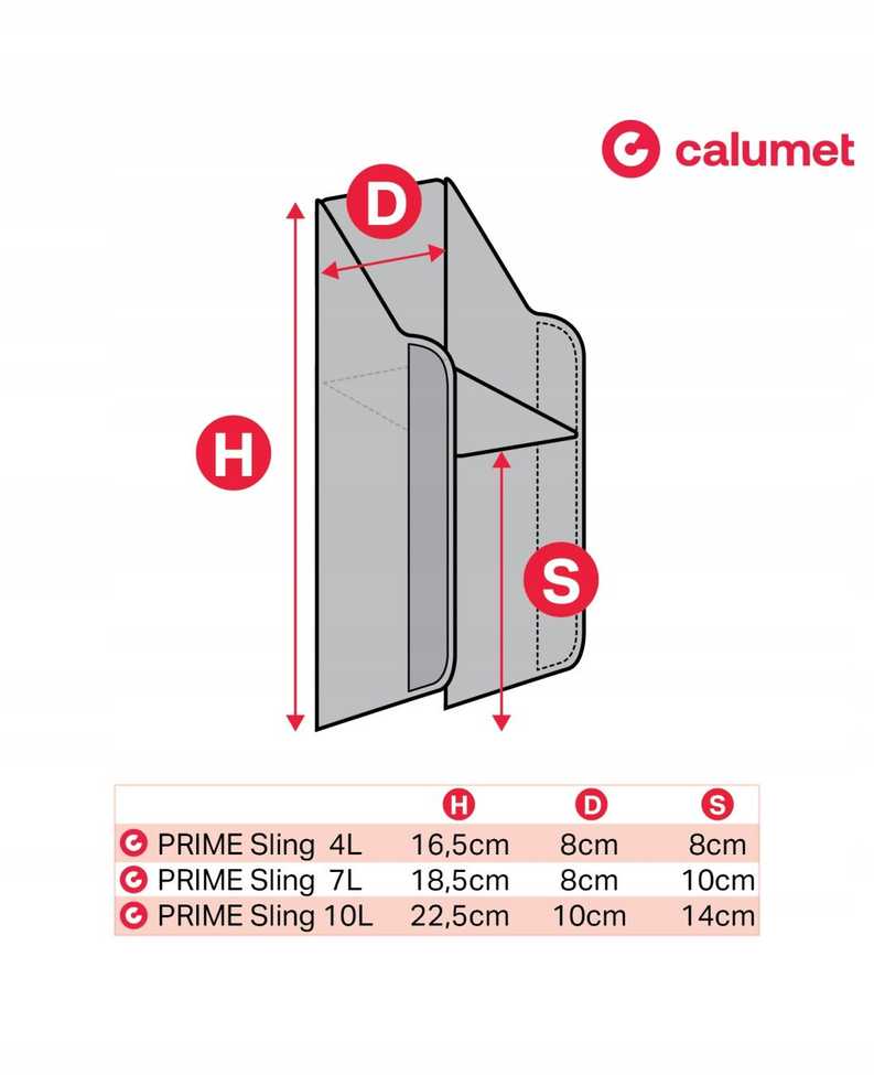 Krepšys Calumet PRIME Sling 4L Juodas