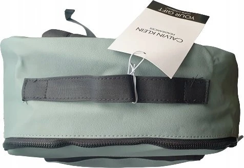 Calvin Klein, Mokyklinė, Poliuretano, Tekstilinė Kuprinė, Pilka, Kelioninė, Unisex