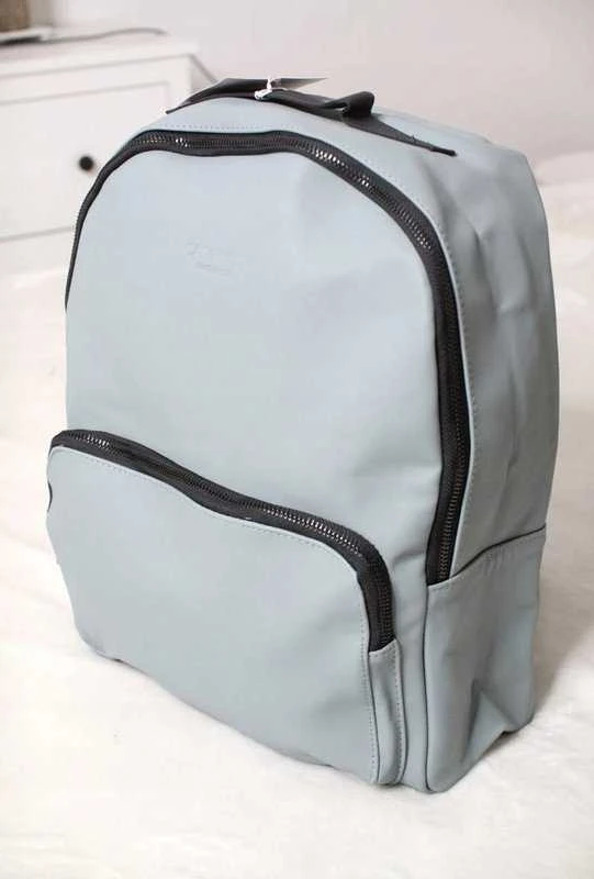 Calvin Klein, Mokyklinė, Poliuretano, Tekstilinė Kuprinė, Pilka, Kelioninė, Unisex