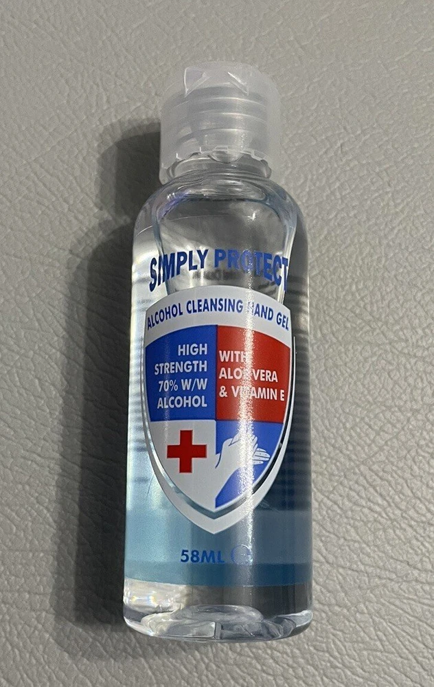 Calypso Simply Protect – dezinfekcinis gelis rankoms su alkoholiu, antibakterinis, 58 ml, unisex.