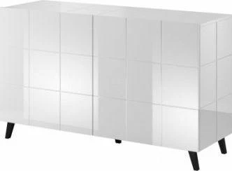 Cama Meble Šoninė Spintelė - Cama 2D Balta Blizgi