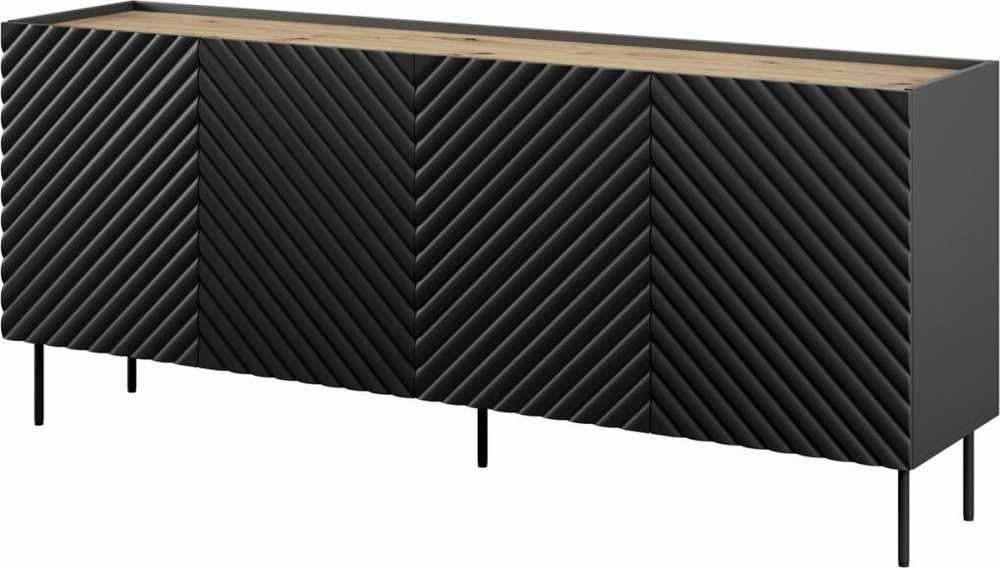 Cama Meble Komoda - Onda 200x45x85 Juoda