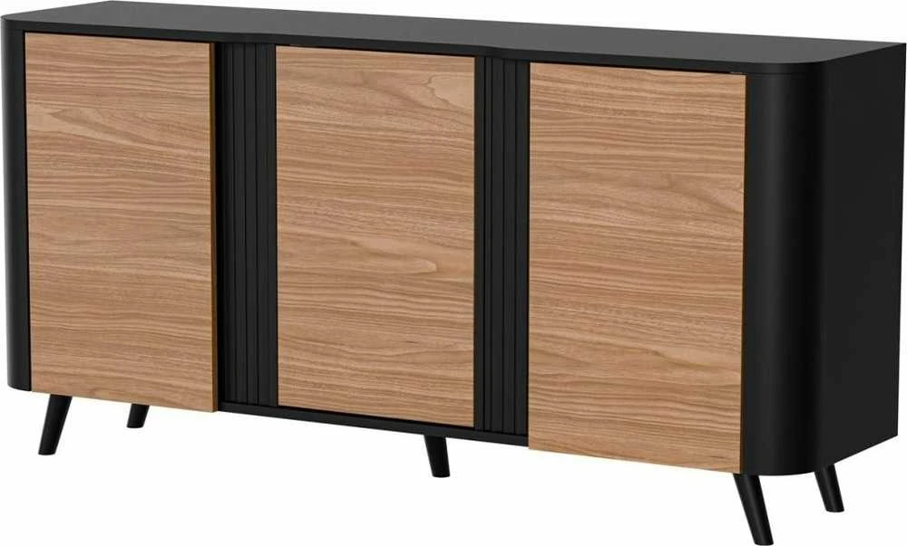 Cama Meble Komoda - Cama Volare 151 x 39 x 75 cm Juoda/Riešutmedis