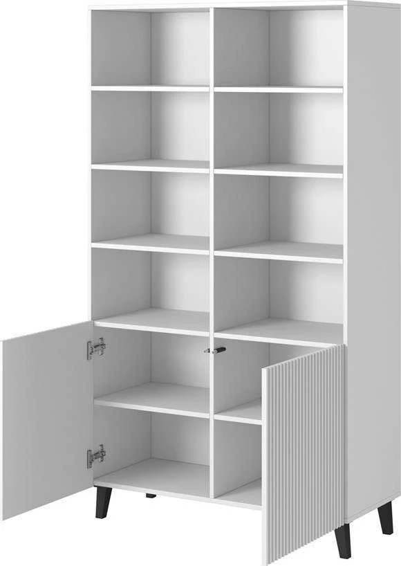 Cama Meble Saugojimo Lentyna - Pafos 100x40x176,5 Cm Balta