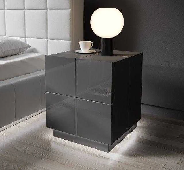 Cama Meble Naktinis Staliukas - Cama Reja Baltas Apšvietimas