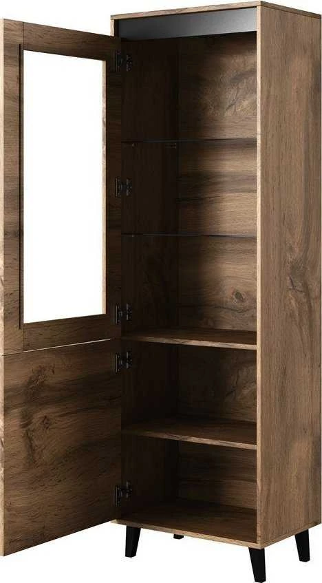 Cama Meble Spinta - Nord 60x38x182,5 Cm Ąžuolo Wotan/antracito