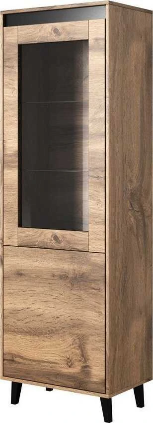 Cama Meble Spinta - Nord 60x38x182,5 Cm Ąžuolo Wotan/antracito