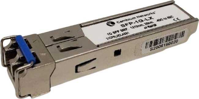 „Modulis SFP Cambium Networks“ SFP-1G-LX tinklo kartotuvo modulis, 1000 Mbit/s, 1310 nm šviesolaidis
