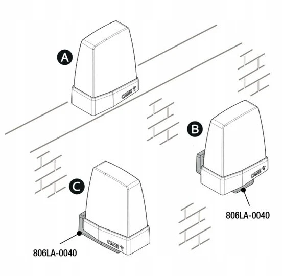CA1 CAME KRX1FXSY 24/230V įspėjamoji lemputė geltona (806LA-0030)