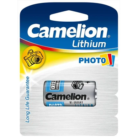 Camelion CR123A ličio baterija pakuotėje