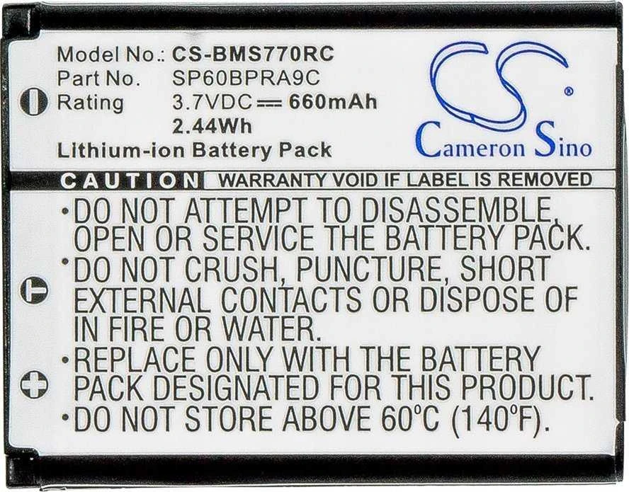 Cameron Sino baterija CS-BMS770RC su technine informacija