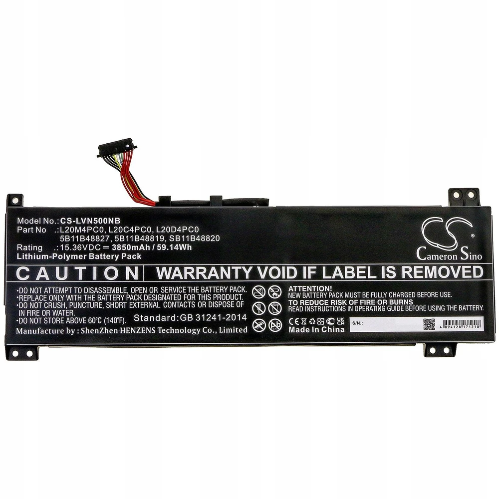 Cameron Sino Baterija 5b11b48819 Tipo Baterija, Skirta Lenovo Ideapad Gaming 3 / Legion 5 / Cs-lvn500nb