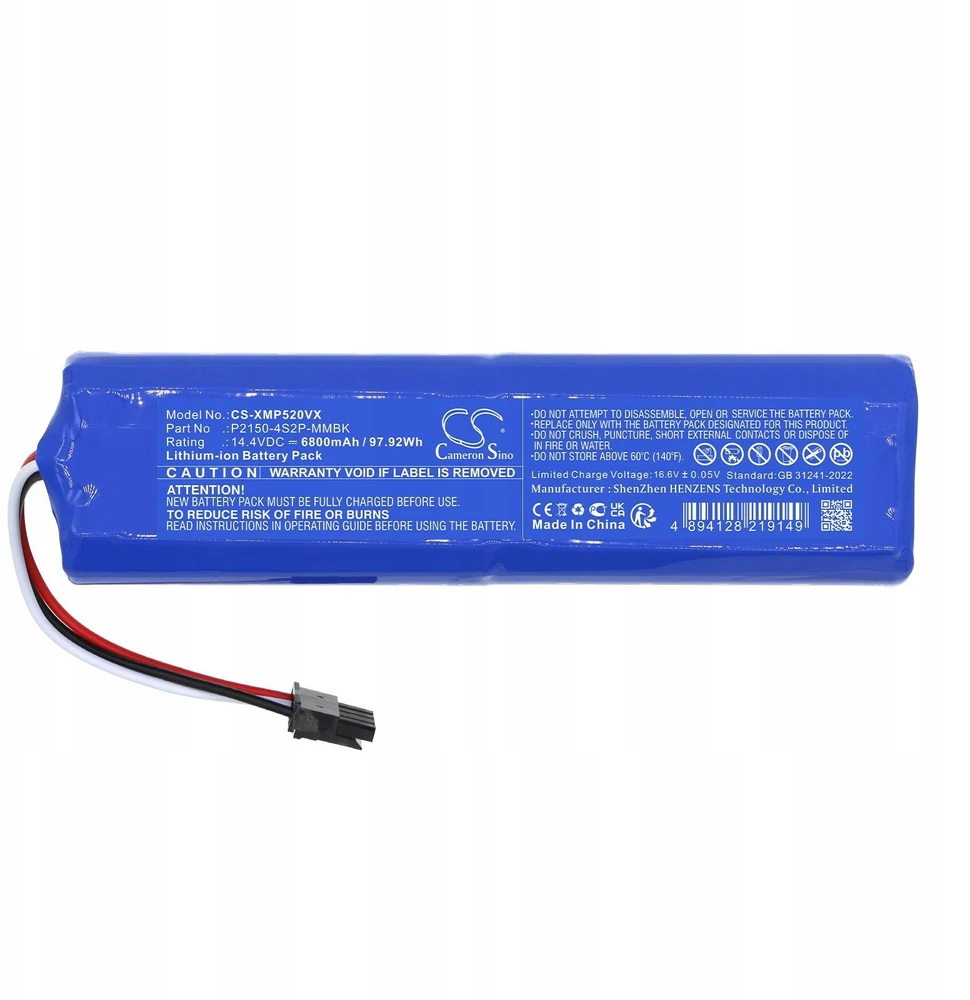 Cameron Sino Akumuliatorius Bateria Typu P2150-4s2p-mmbk Do Xiaomi 34264 Dreame Bot L10 L10s / Cs-xmp520vx