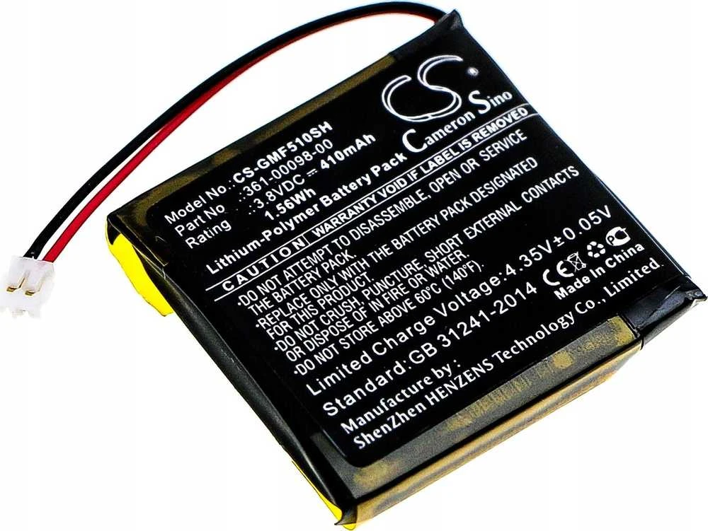 Cameron Sino Akumuliatorius Bateria 361-00098-00 Do Išmanusis laikrodis Garmin Fenix 5x / 5x Running / Cs-gmf510sh