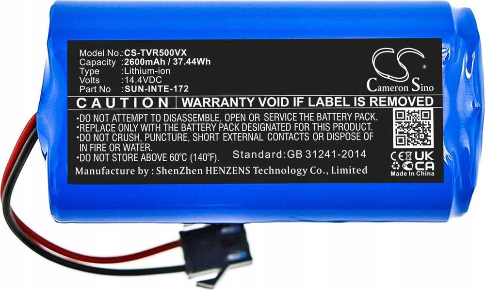 Cameron Sino Akumuliatorius Bateria T. Sun-inte-273 Sun-inte-172 Do Tesvor Simum Hobot Tesla Imartine / Cs-tvr500vx