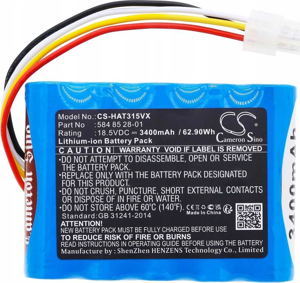 Cameron Sino Technology Husqvarna Automower 310 vejapjovės (Modelis 2015 / 2016 / 2017) 584 85 28-01 18V 3400mAh Li-Ion akumuliatorius