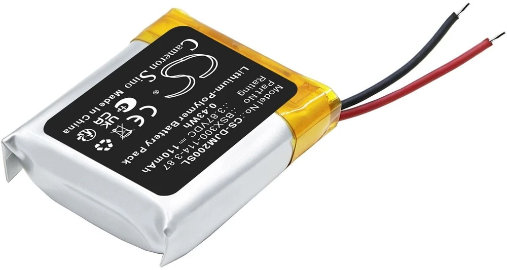 Cameron Sino Akumuliatorius Baterija Tipas Bsx300-114-3.87, skirta Dji Mic Mini 110mah Li-polymer / Cs-djm200sl (SB12387)